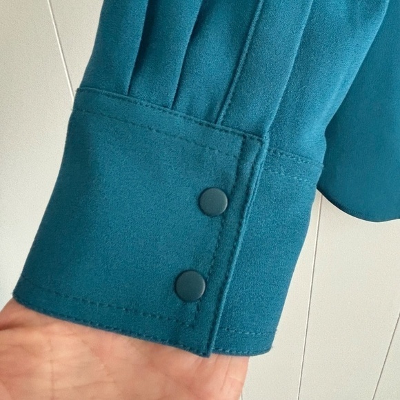 Beautiful half zip pullover Hillary Radley tunic length blouse size M - Picture 5 of 11